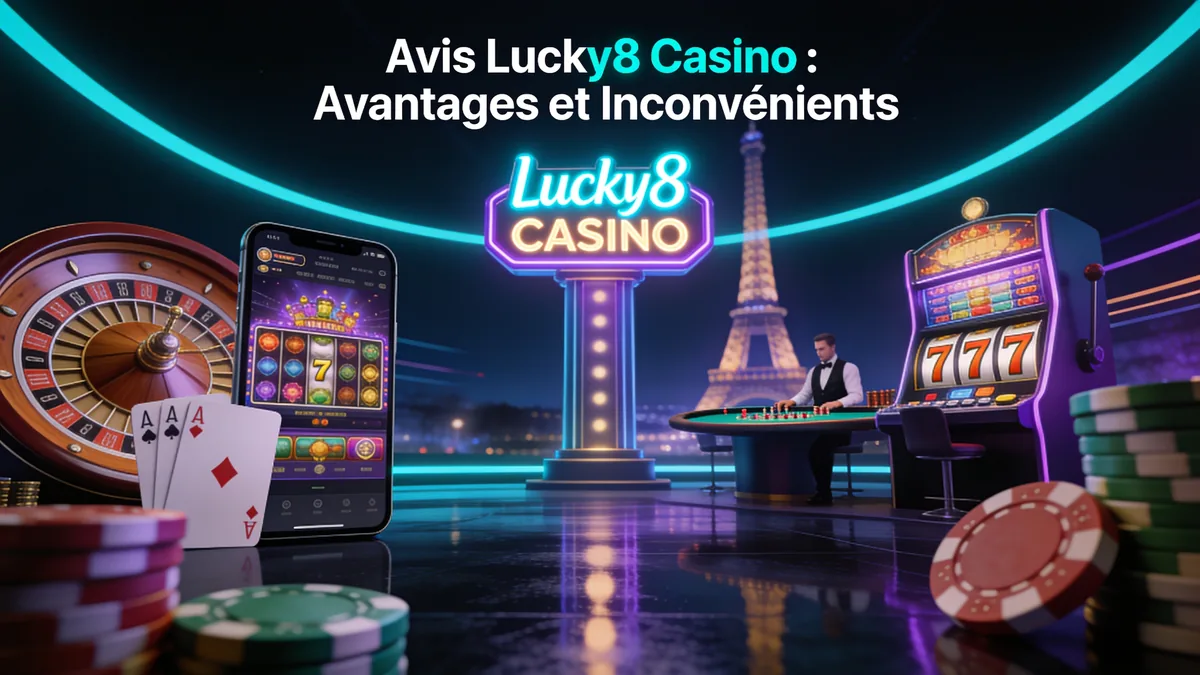 Avis Lucky8 Casino : Avantages et Inconvénients : guide lucky8 casino pour les joueurs en France